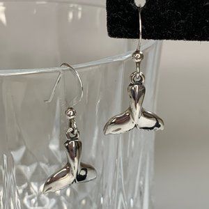 Kabana Sterling Whale Tail Earrings